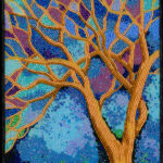 Glass Tree Bead Mosaic