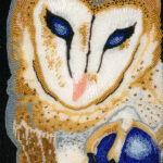 Dreamcatcher Owl 
8" x 10" 
A quiet, watchful guardian—holding space for dreams to unfold.