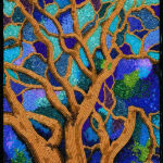 Tree of Color glass bead mosaic by Julia Bombardier